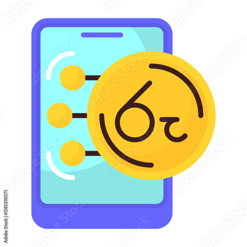 Sri Lankan Rupee Flat Icon
