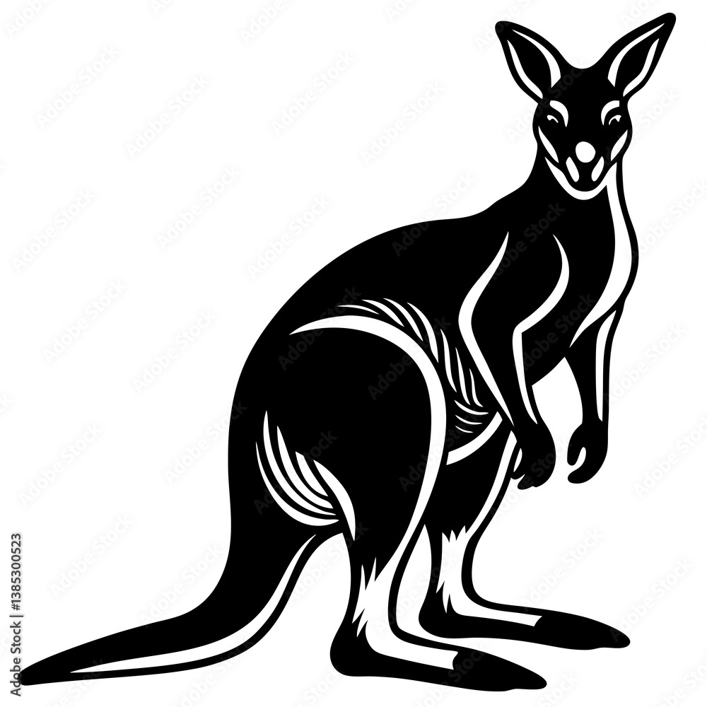 Kangaroo silhouette Kangaroo silhouette