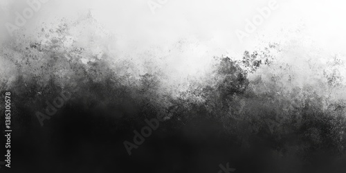 Grey gradient grain texture background gray black white monochrome smooth grainy backdrop design copy space, Generative AI