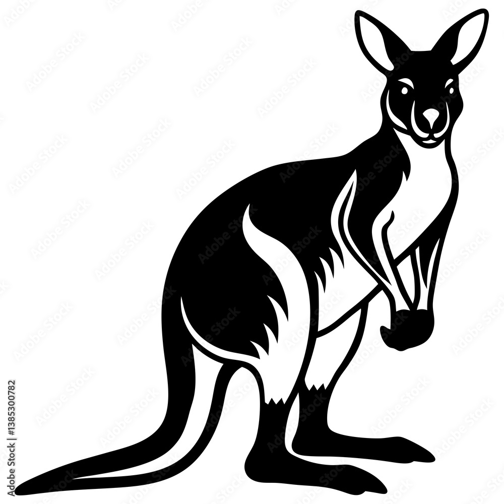 Kangaroo silhouette Kangaroo silhouette