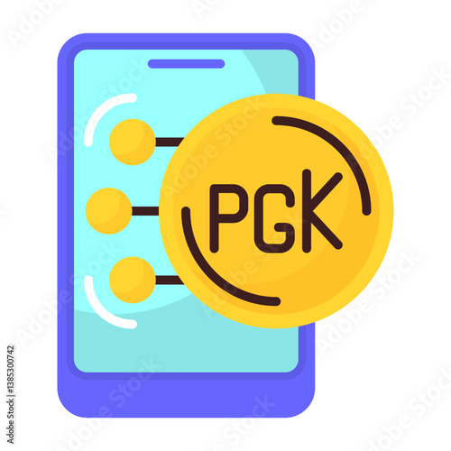 Papua New Guinean Kina Flat Icon