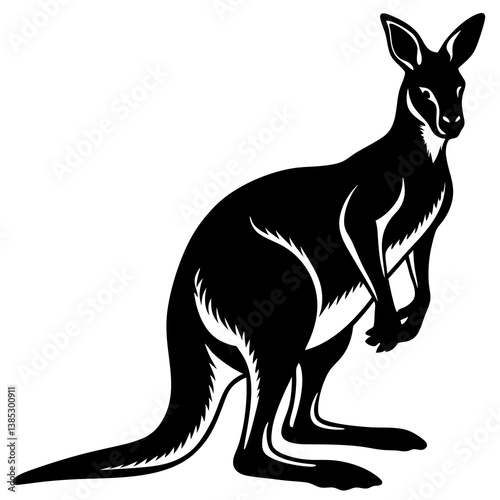 Kangaroo silhouette
