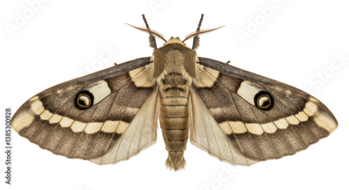 Isolated Emperor Moth