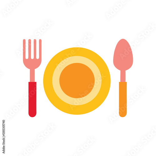 A place setting with minimalistic flatware