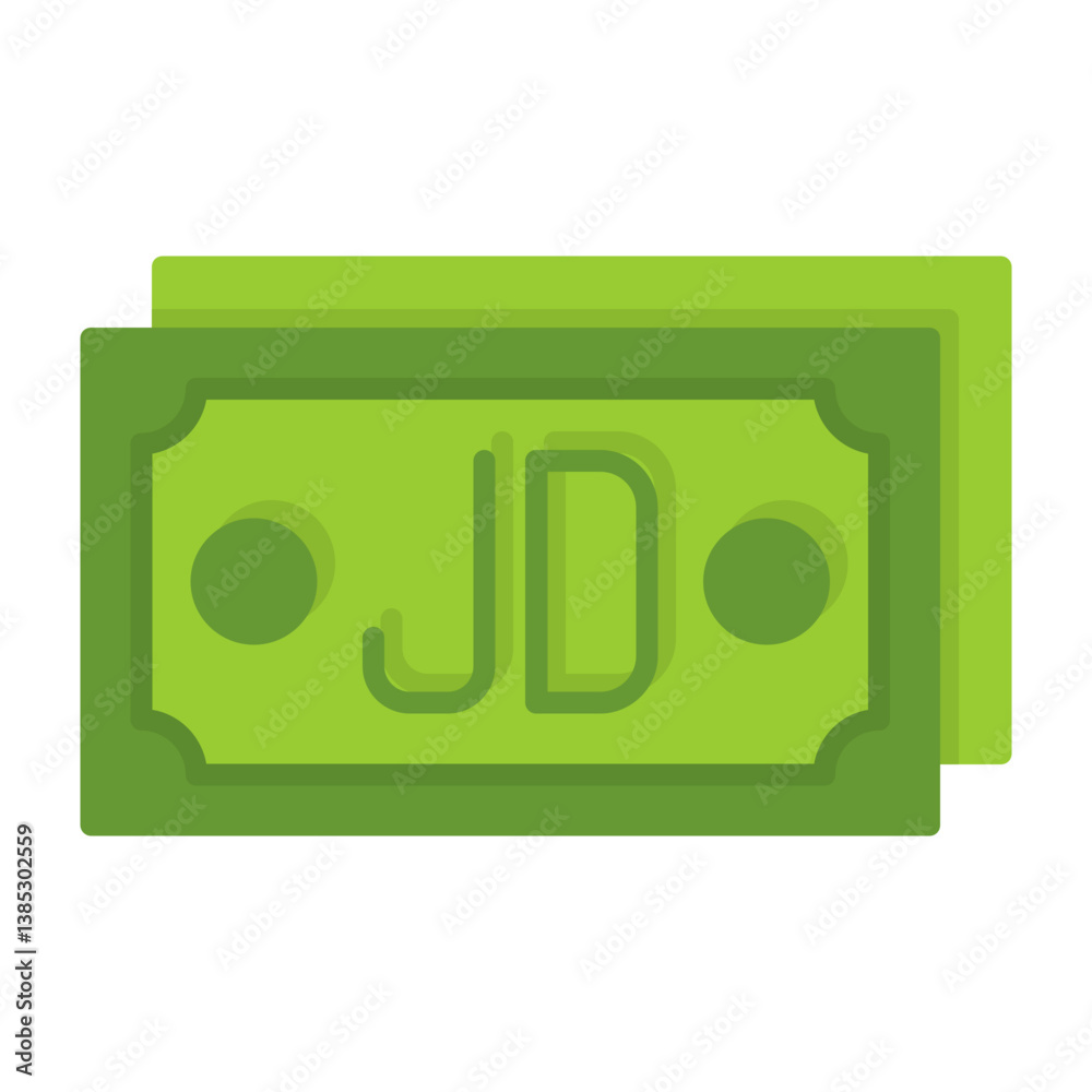 Jordanian Dinar Note Icon Jordanian Dinar Note Icon