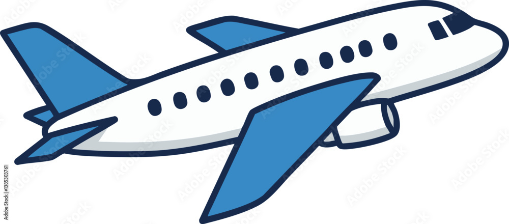 Obraz premium vector illustration of airplane