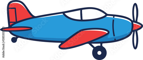 vector illustration of airplane