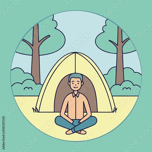 A person-working-remotely-from-a-scenic lakeside 