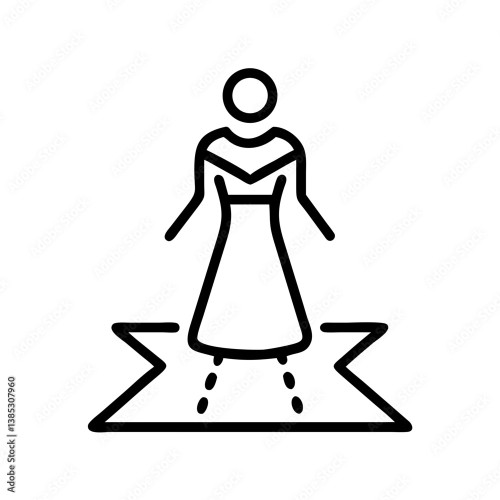 Obraz premium catwalk flat vector