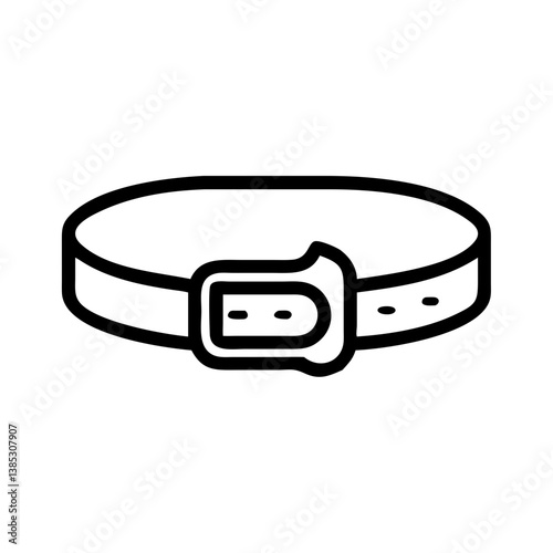 belt flat vector