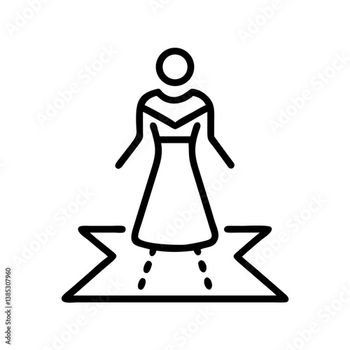 catwalk flat vector