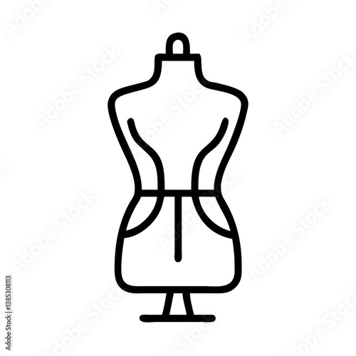 dressmaker flat vector