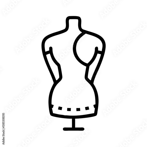 mannequin flat vector
