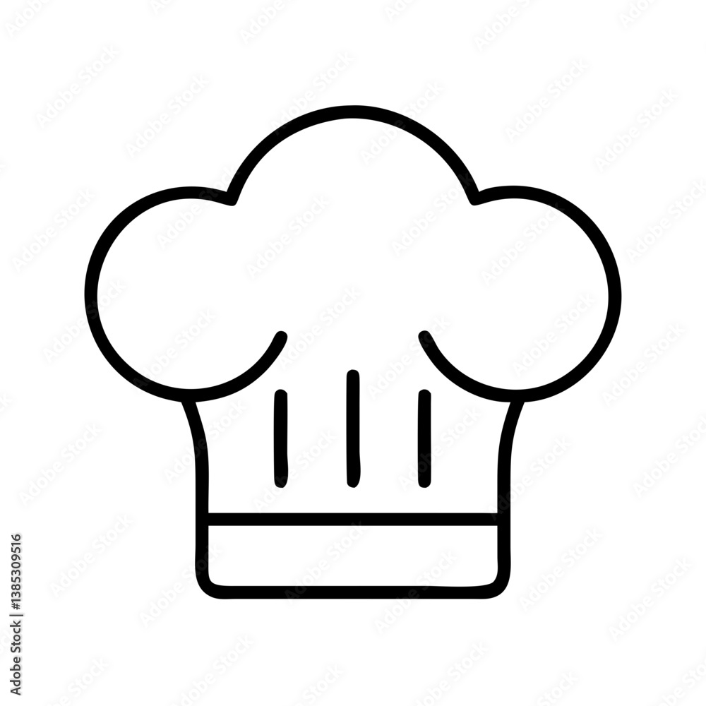 Chef hat vector illustration for culinary chef restaurant bakery and food industry design element icon Chef hat vector illustration for culinary chef restaurant bakery and food industry design element icon