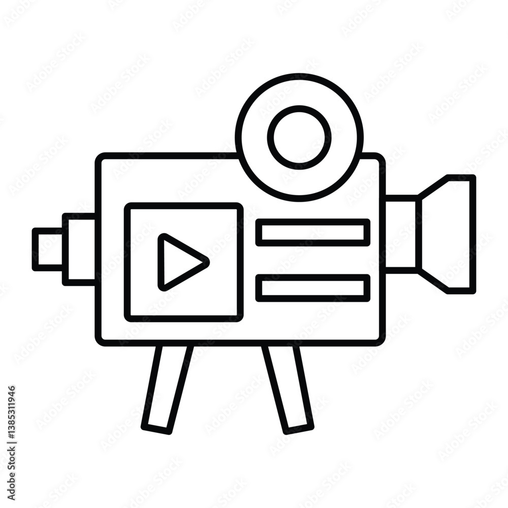 Videography thinline icon, vector, pixel perfect, illustrator file
Videography thinline icon, vector, pixel perfect, illustrator file