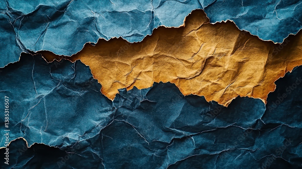 custom made wallpaper toronto digitalTorn blue and gold paper background texture