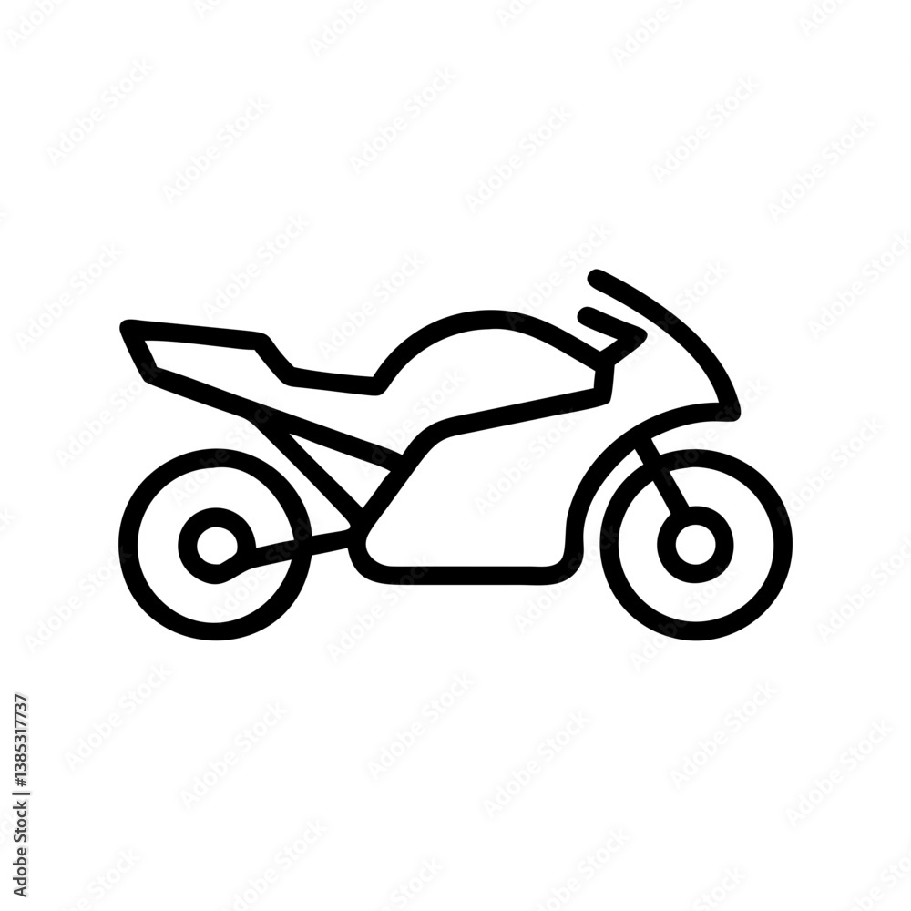 Fototapeta premium sport-motorcycle flat vector