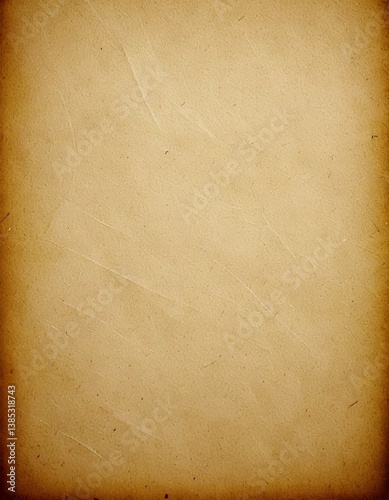Grunge Paper Texture – Beige and Warm Brown Tones, Vintage Retro Look, High Resolution
