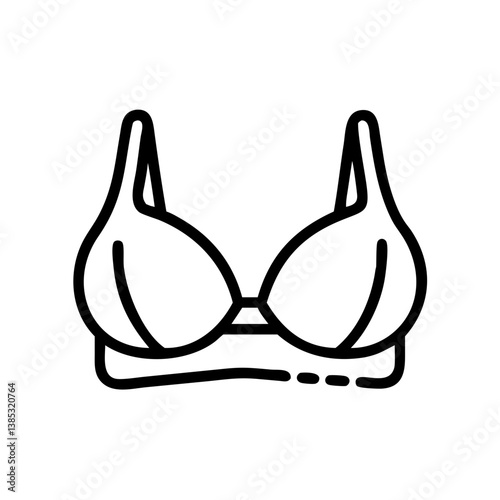 bra flat vector
