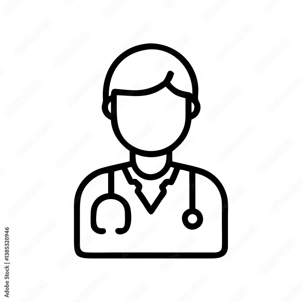 Fototapeta premium doctor flat vector