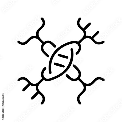 dna flat vector