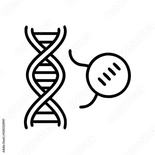 dna-cancer flat vector