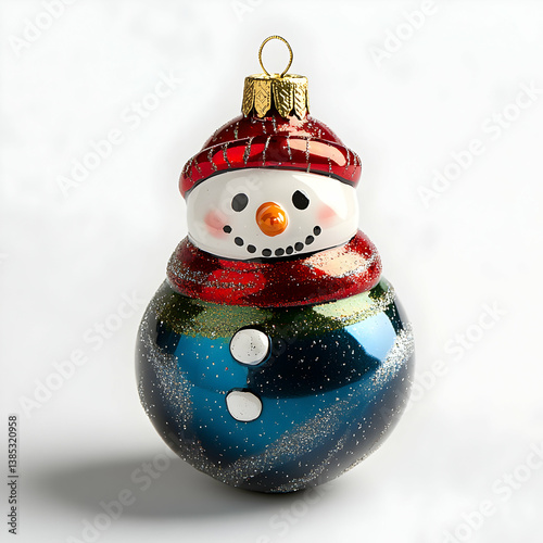 Festive snowman ornament, perfect for christmas tree decoration and holiday cheer