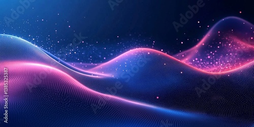 Blue gradient background grainy noise texture effect smooth blurred landing page backdrop website header design, Generative AI