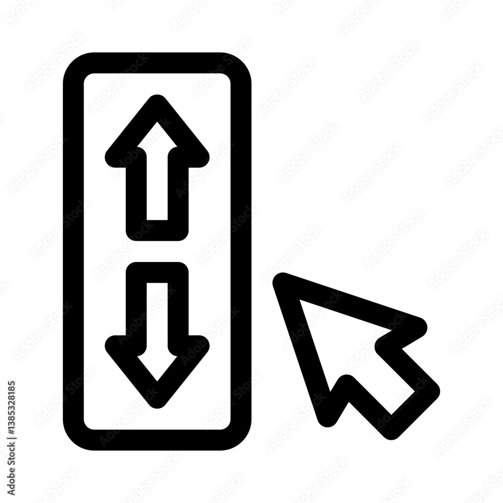 resize cursor line icon resize cursor line icon