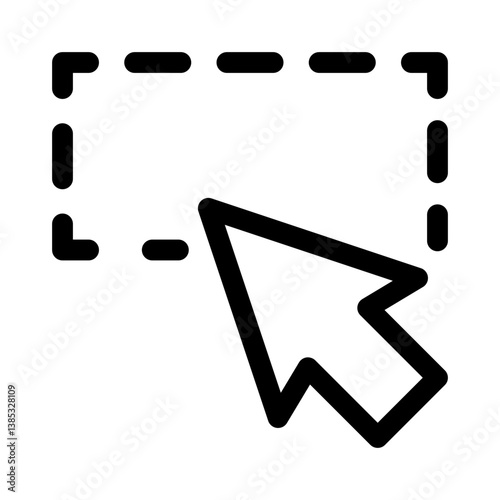 hover cursor line icon
