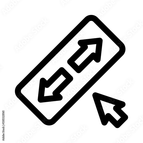 resize cursor line icon