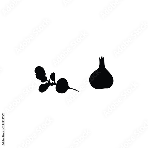 Vegetables  silhouette 