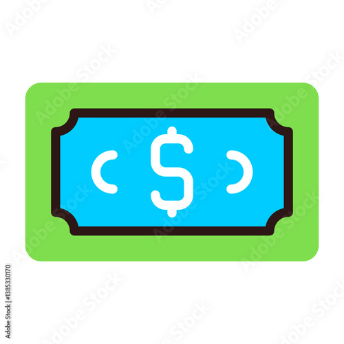 Dollar Bill Flat Icon