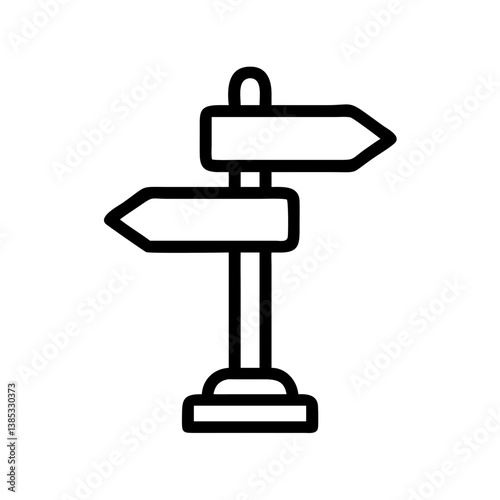 signpost flat vector