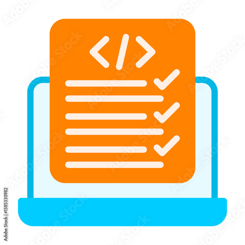 Code Correction Flat Icon