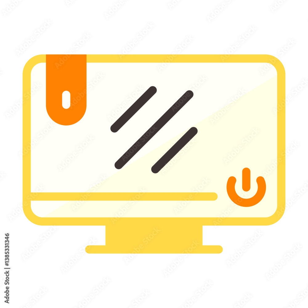 Monitor Flat Icon Monitor Flat Icon