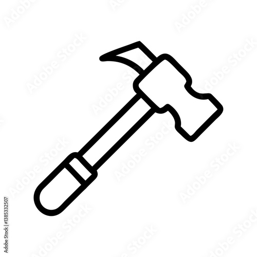 hammer flat vector