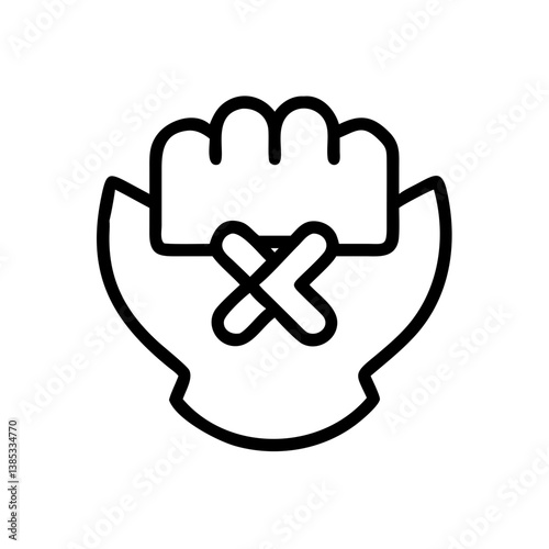 censorship flat vector