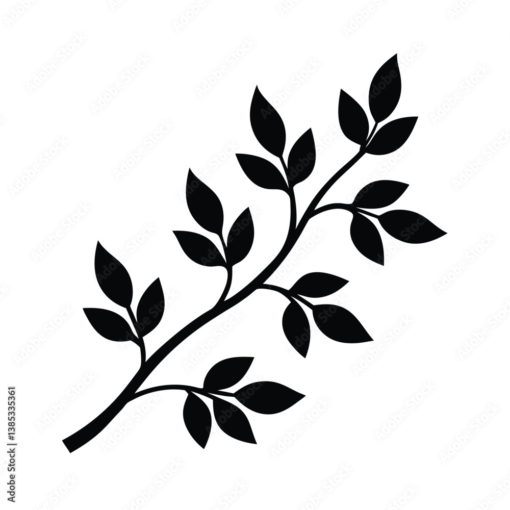 vector tree with leaves vector tree with leaves