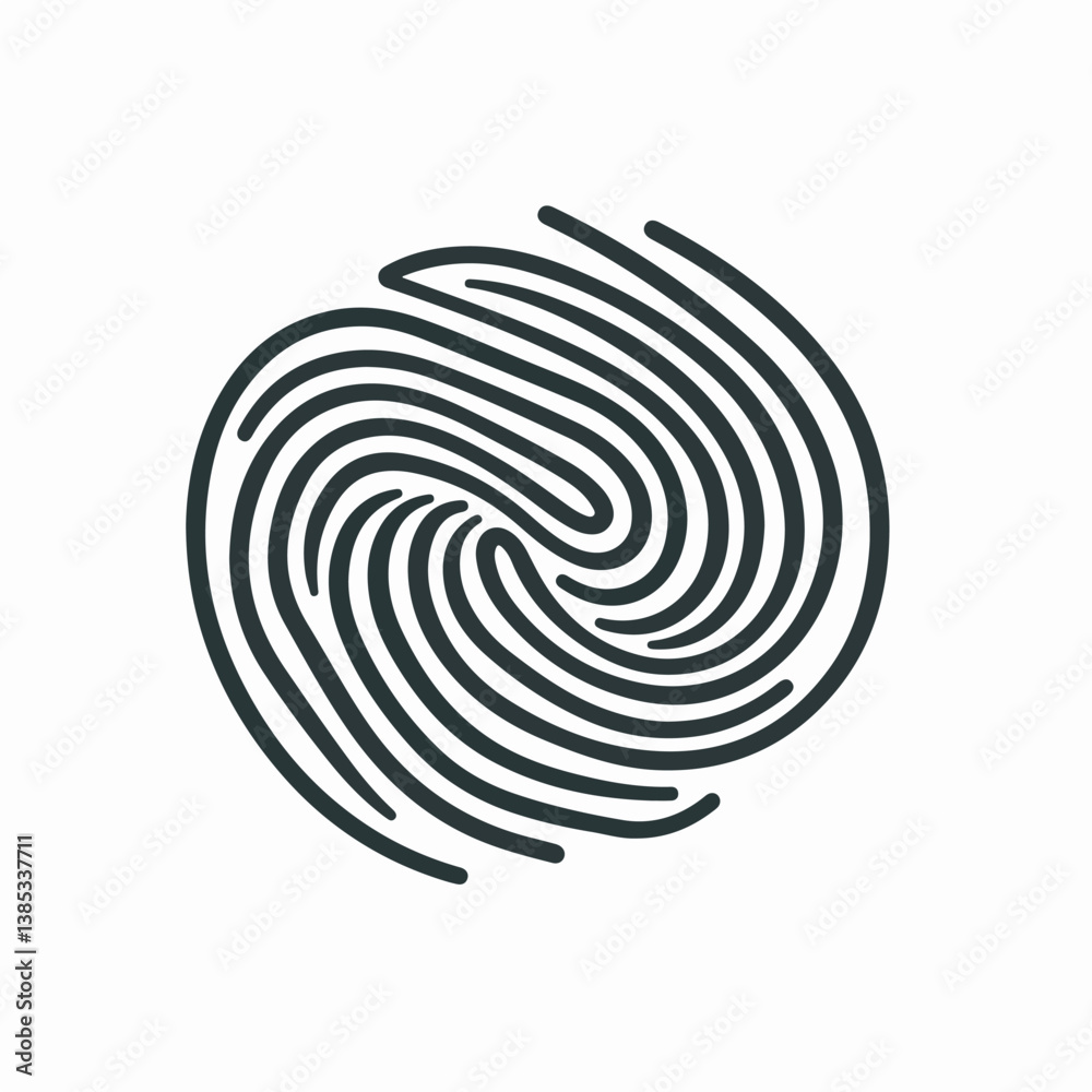 Detailed fingerprint swirls abstractly identity scene security data Detailed fingerprint swirls abstractly identity scene security data