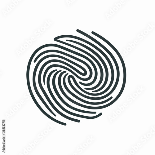 Detailed fingerprint swirls abstractly identity scene security data