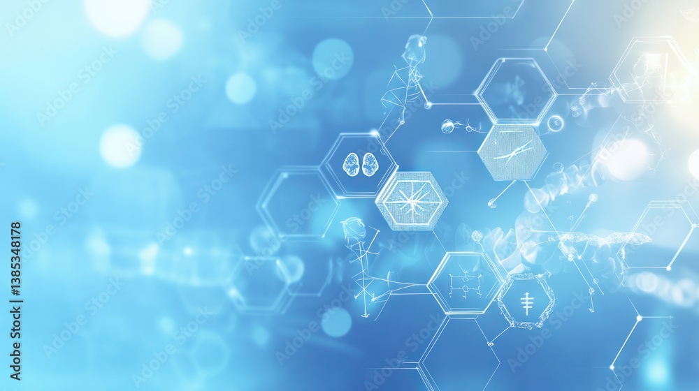 Fototapeta premium Abstract medical technology background (5)