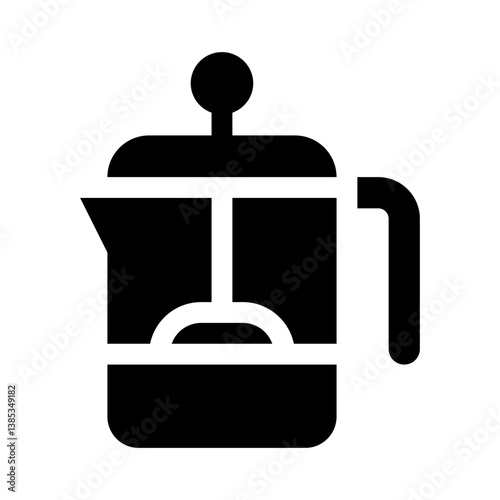 French press glyph icon