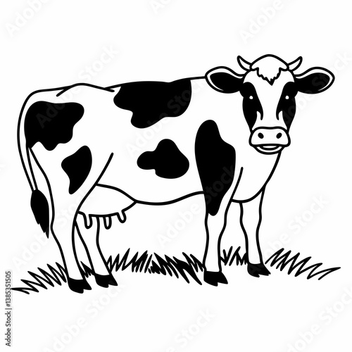 cow cartoon silhouette