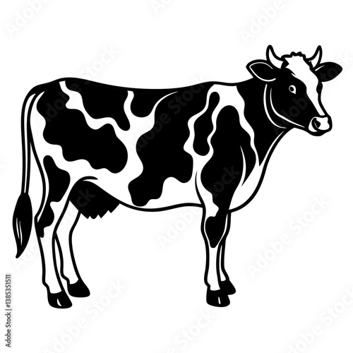 cow cartoon silhouette