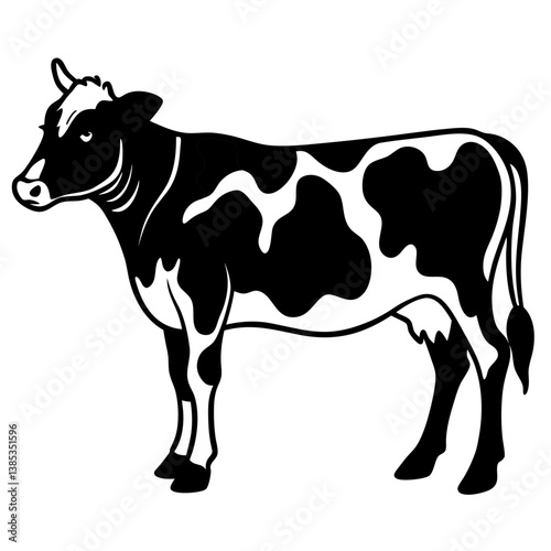 cow cartoon silhouette