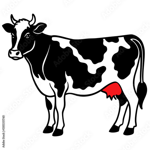 cow cartoon silhouette