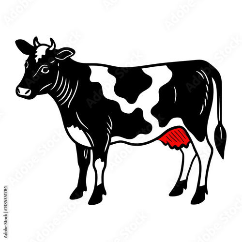cow cartoon silhouette