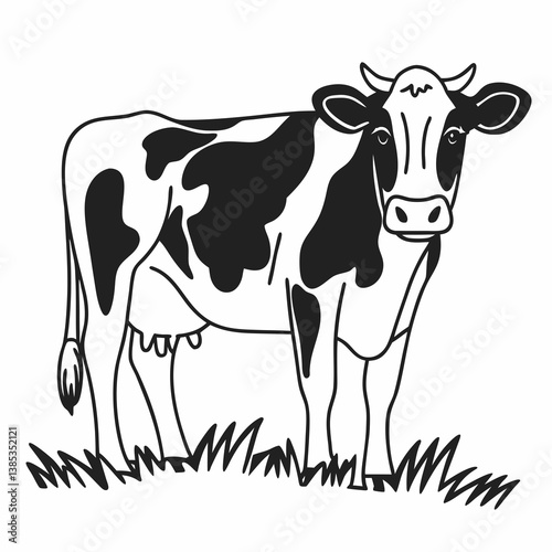 cow cartoon silhouette