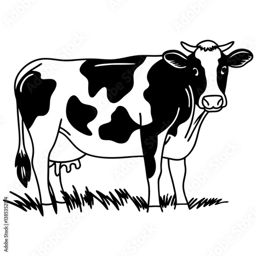 cow cartoon silhouette